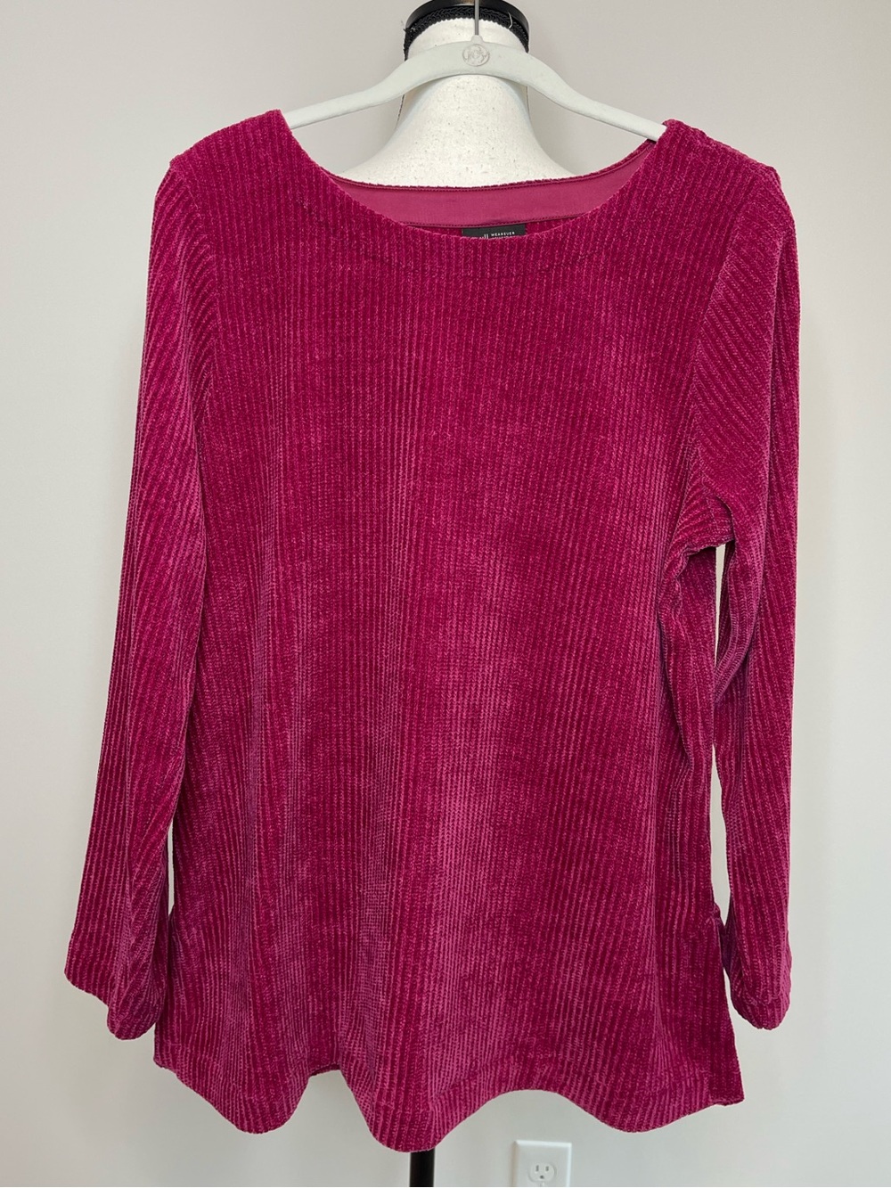 J.Jill wear ever collection size large cozy long sleeve berry color top autumn